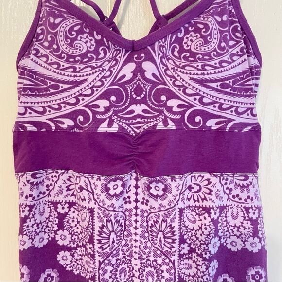 Athleta‎ Purple White Active Tank Top Small - Picture 3 of 7